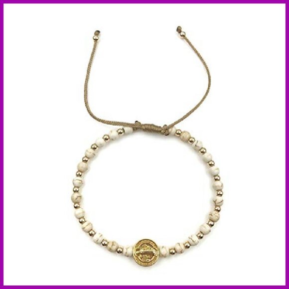Adjustable Saint Benedict Coin Bracelet with Beads, Spiritual Jewelry - Picture 8 of 8